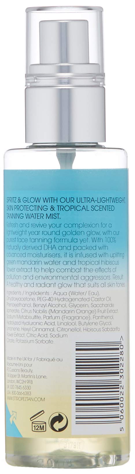 St. Tropez Self Tan Purity Bronzing Water Face Mist, Face Tanner Tropical Scent (7893154824430)